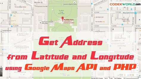 google map api get latitude and longitude from address in javascript