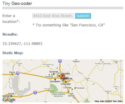 Google Map Api Zip Code