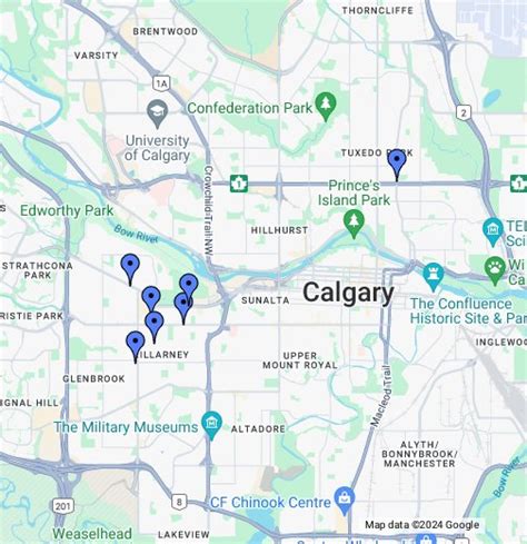 google map calgary alberta canada