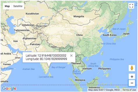 google map current location javascript