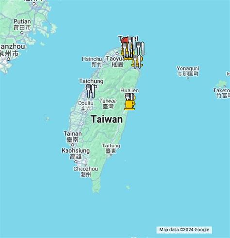 google map for taiwan
