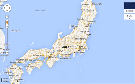 google map japan english