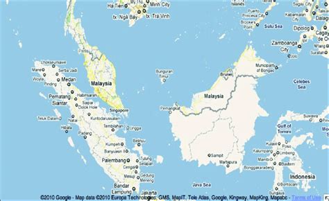 google map malaysia direction dua point