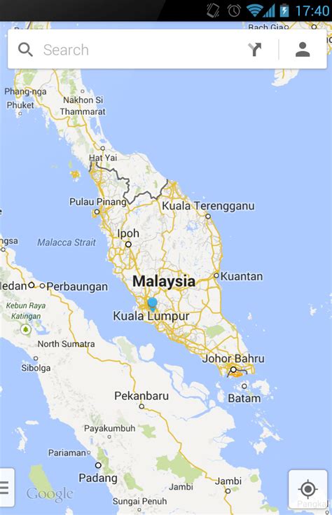 google map malaysia view