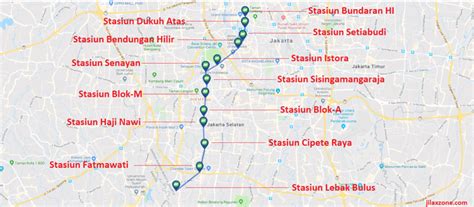 google map mrt jakarta