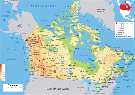 google map of canada