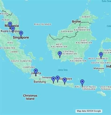 google map of indonesia