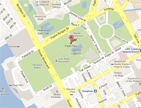 google map rizal park