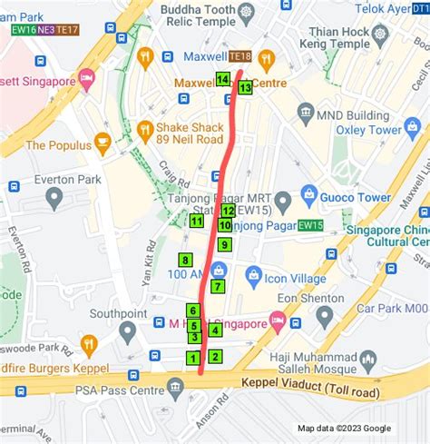 google map tanjong pagar