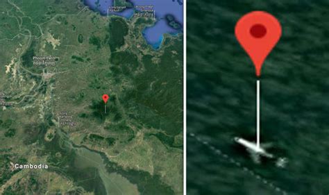 google maps airplane crash sites