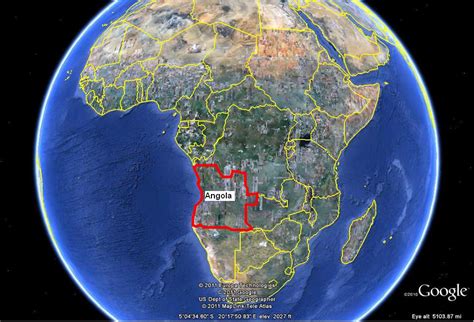 google maps angola africa