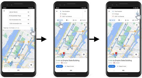 google maps api create route with multiple stops