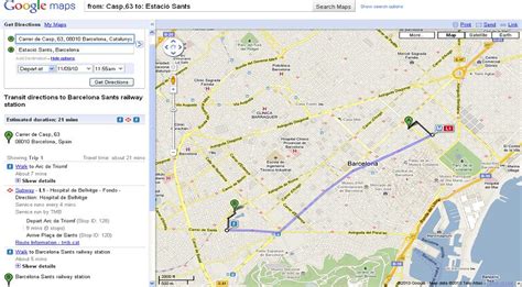 google maps barcellona