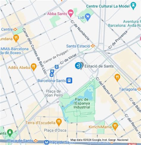 google maps barcelona sants