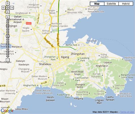 google maps dalian china