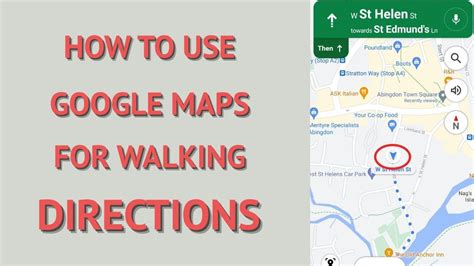 google maps directions route plan for walking