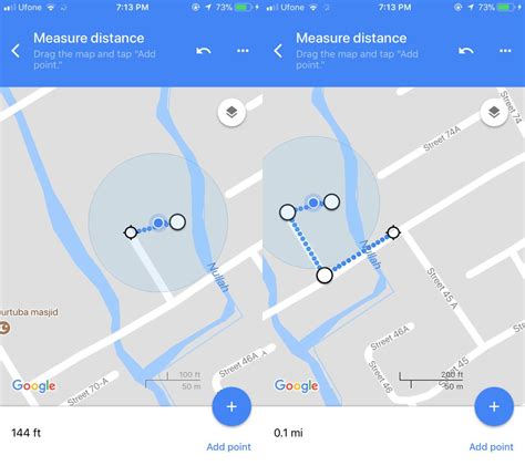 google maps distance calculator iphone
