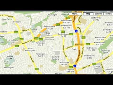 google maps driving directions south africa