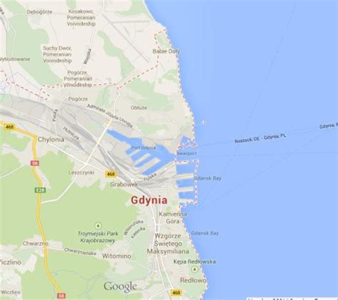 google maps gdynia chylonia