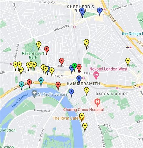 google maps hammersmith london