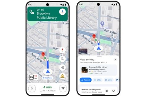 Google Maps Interface