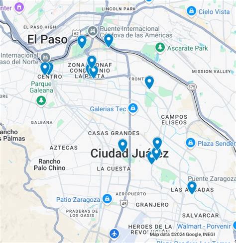 google maps juarez mexico