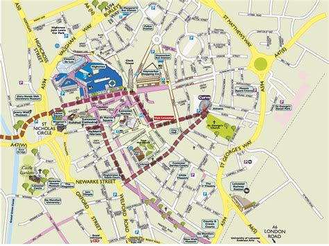 google maps leicester city centre