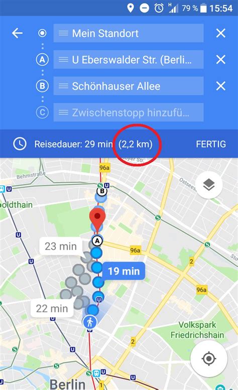 Google Maps M2 Messen