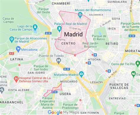 google maps mapa de madrid