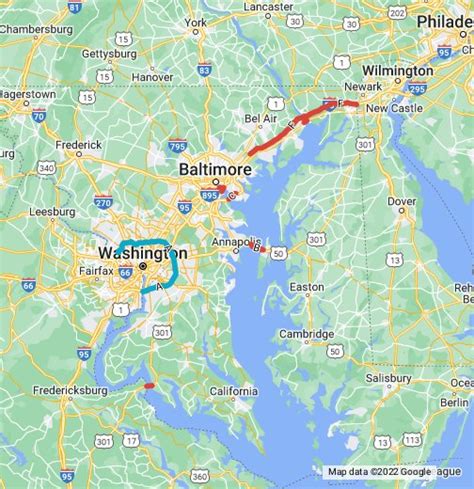 google maps maryland directions