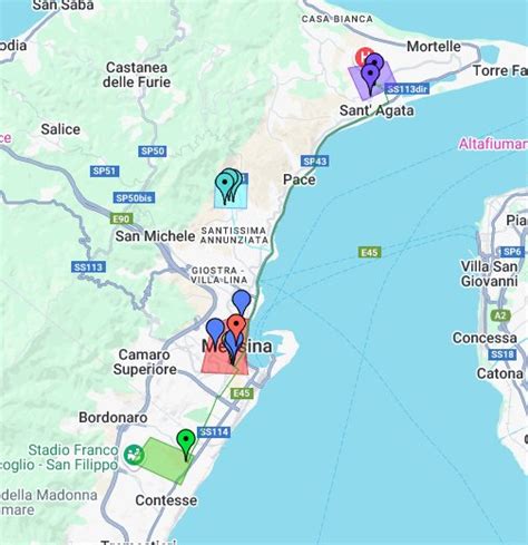 google maps messina