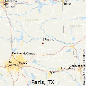 google maps paris texas map