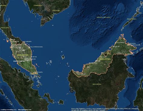 google maps satellite malaysia