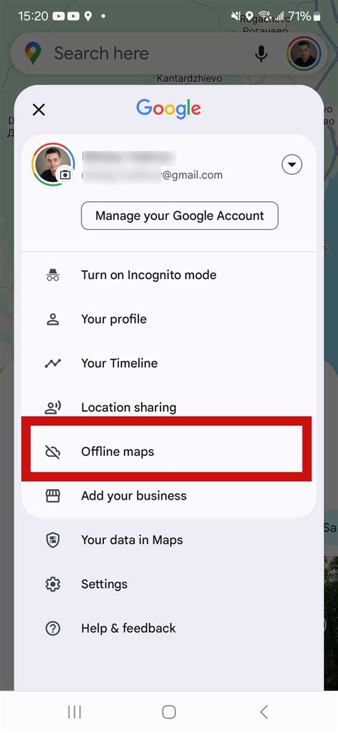 Google Maps Settings