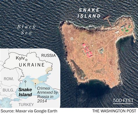 google maps snake island ukraine