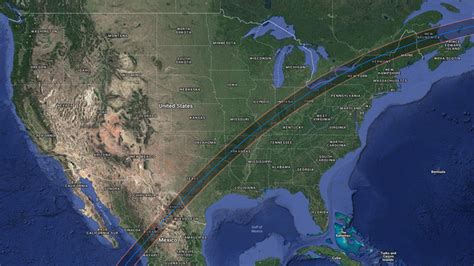 google maps solar eclipse path 2024