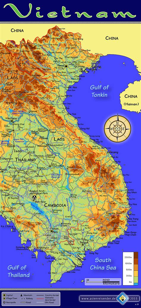 google maps topographic vietnam