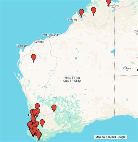 google maps western australia