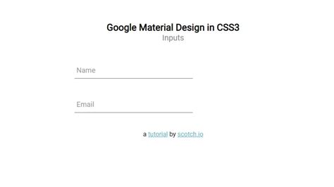 Google Material Input