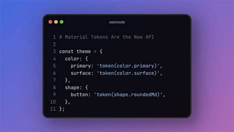 Google Material Tokens