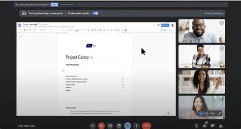 Google Meet Screen Sharing