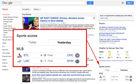 google news and sports