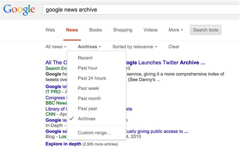 google news archive search engine