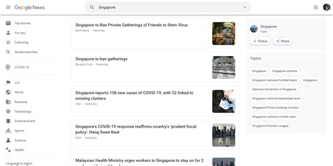 google news singapore