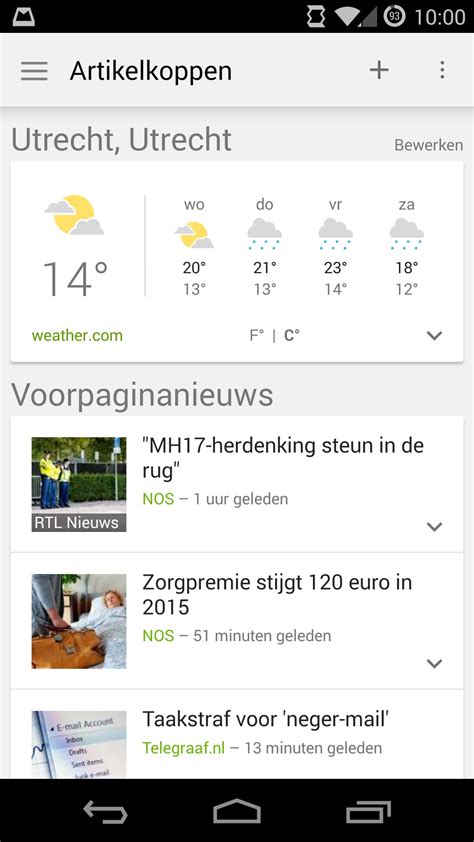 google nieuws nederlands weer