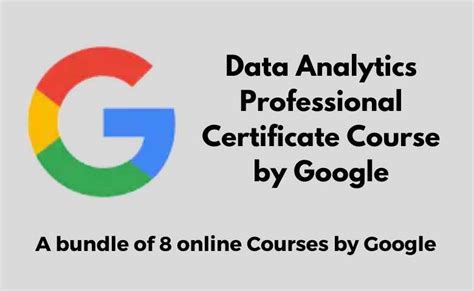 Google Online Courses Data Analytics