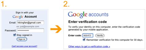 google password verification code