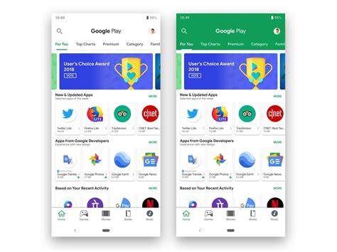 Google Play Store Interface