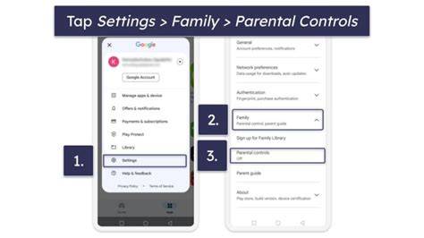 Google Play Store Parental Controls