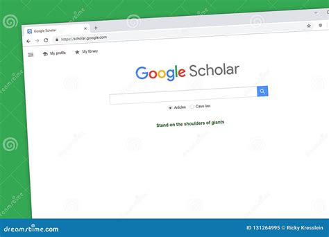 google scholar official website homepage